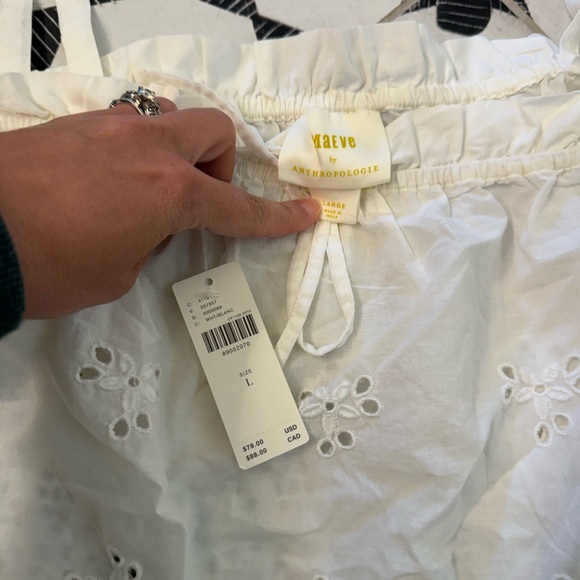 NWT Anthropologie Maeve eyelet babydoll tank - Picture 2 of 3